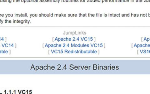 win10安装apache及php7